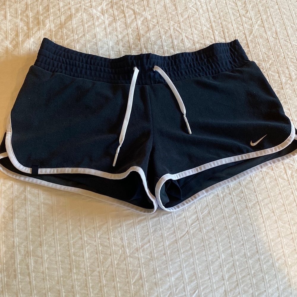 Nike navy terry shorts